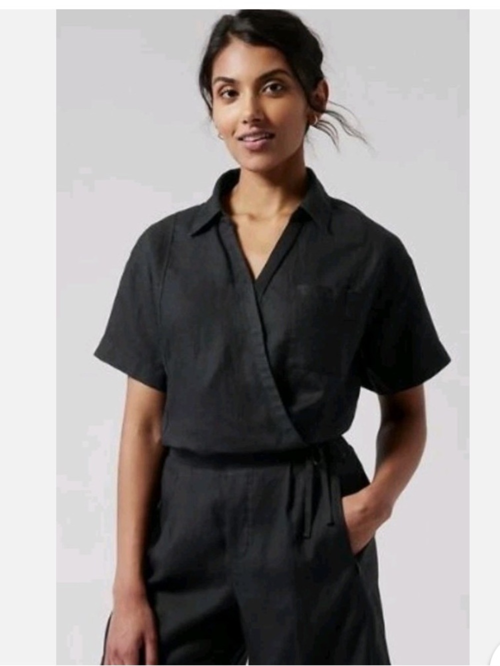100% linen Athleta playa top